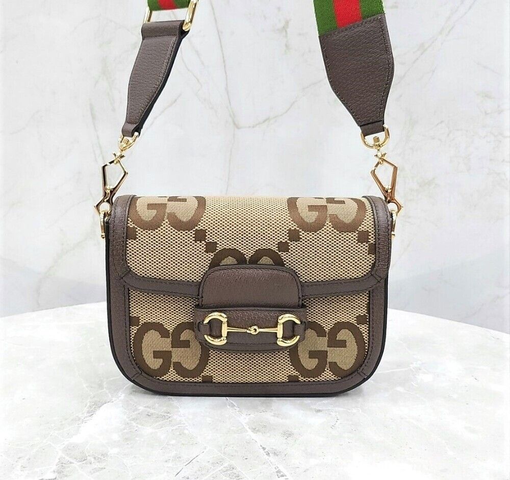 Gucci GG Jumbo Horsebit Small Triple Shoulder Crossbody Bag 658574