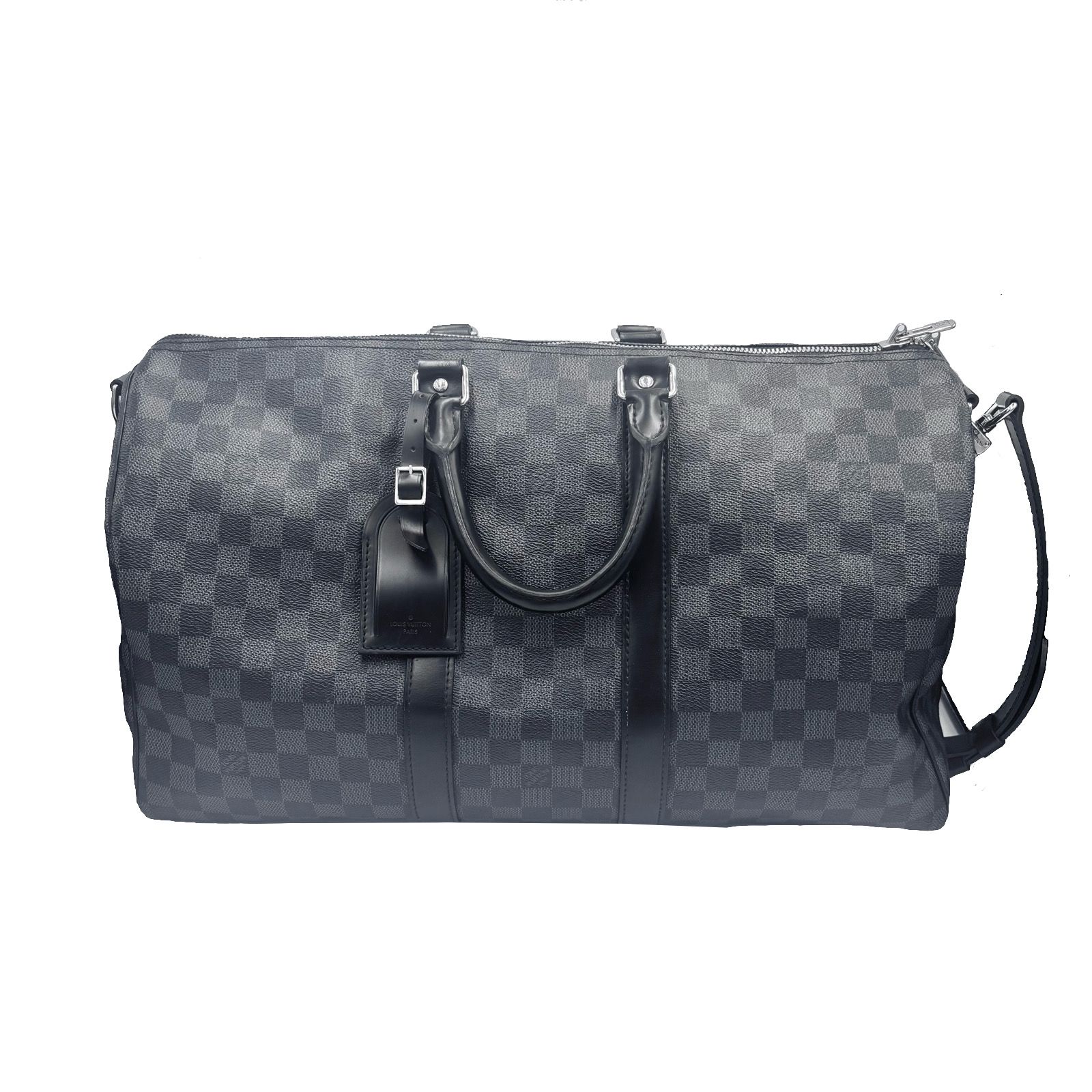 Louis Vuitton Keyhole 45 Boston Tote Bag - Gray&Black (SKU: 45)