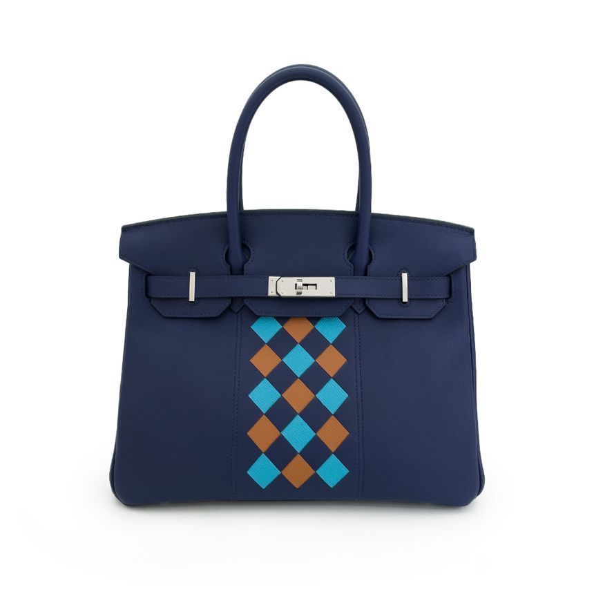 Hermes 30 Theresa Blue Encres Epsom 3HH0749