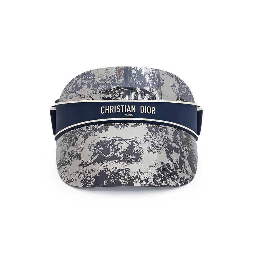 Dior Tweed Joy Sun Visor Navy 4ET1130