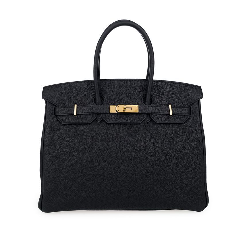 Hermes Black Gold Trim Birkin35 5HH0162