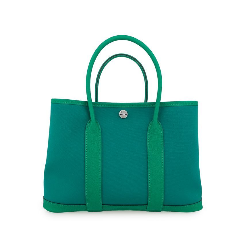 Hermes Garden Party 30 Berthron/Menthe U Engraved 5HB0179
