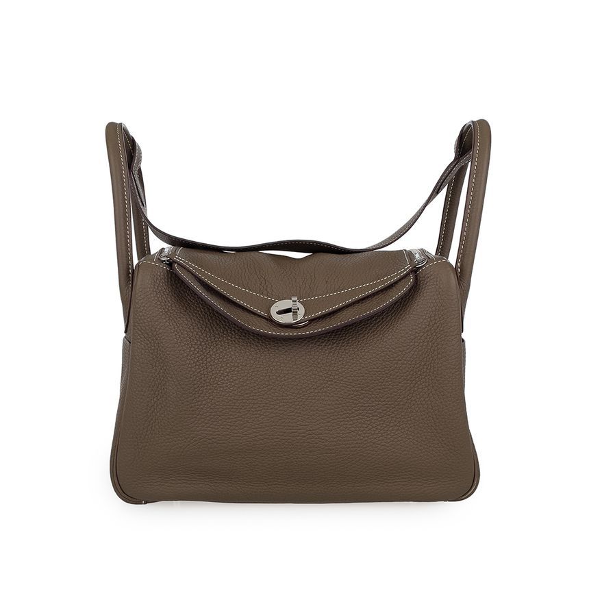 Hermes Epsom Lindy 30 Bag in Etoupe 5HB0181