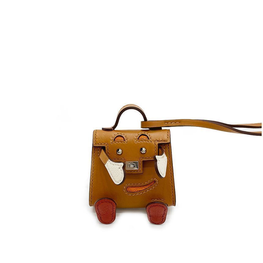 Louis Vuitton Hermes Kelly Doll Bag Camel Gold Epsom Leather Z Stamp 3HA0155