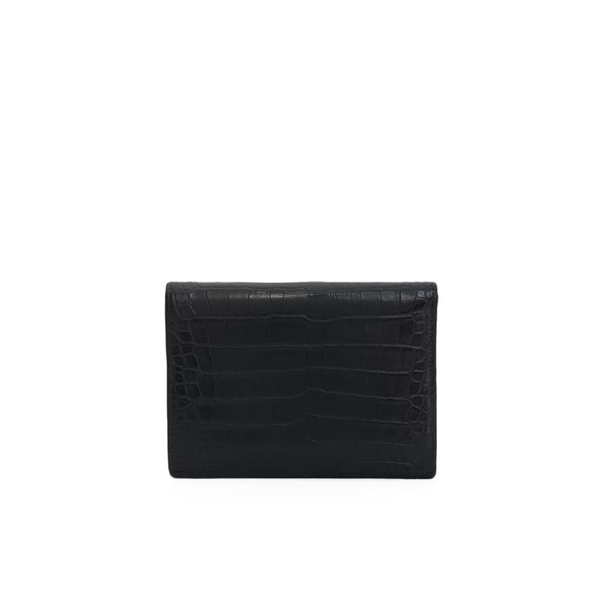 Hermes Alligator Wallet Black 4HL0127