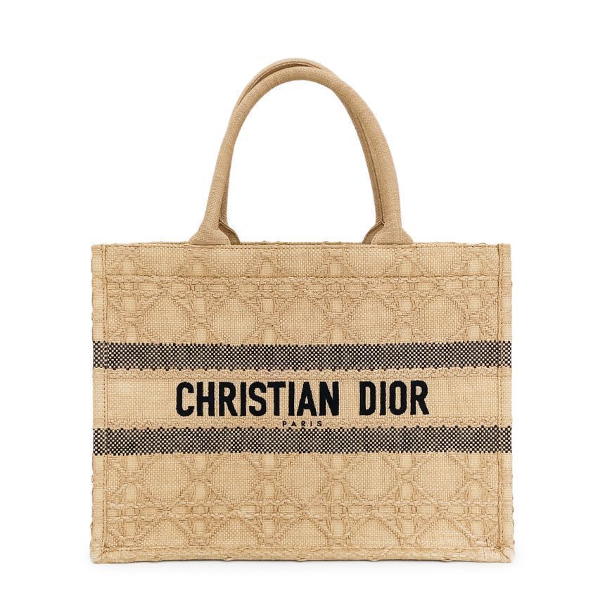 Dior Medium Oblique Beige/Black Tote Bag 4ET1103