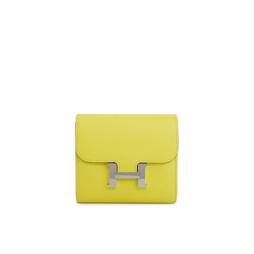Hermes Constans Wallet Lime Epsom 4HL0173