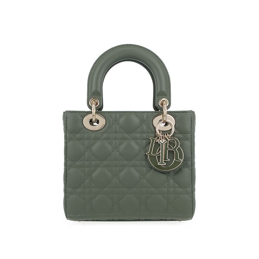 Dior Small Green Grain Champagne Gold Bag 5ET0569