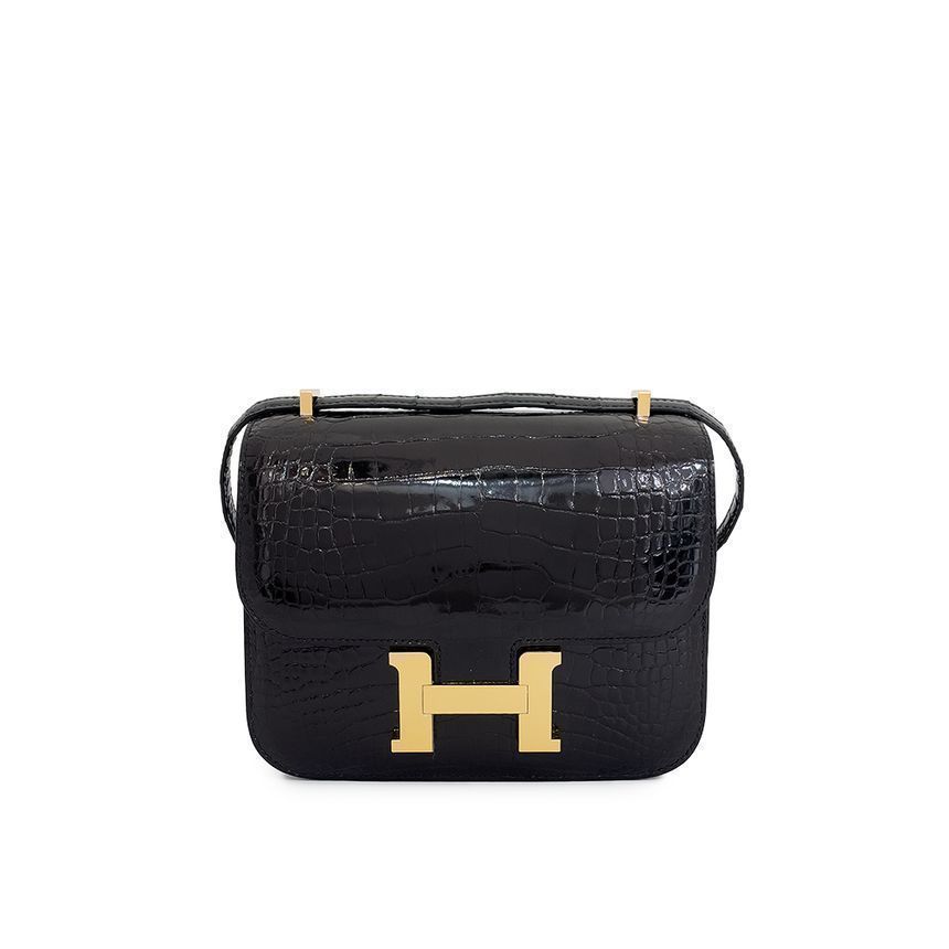 Hermes Black Gold Accent Engraved ConstanceTPM 4HB0657