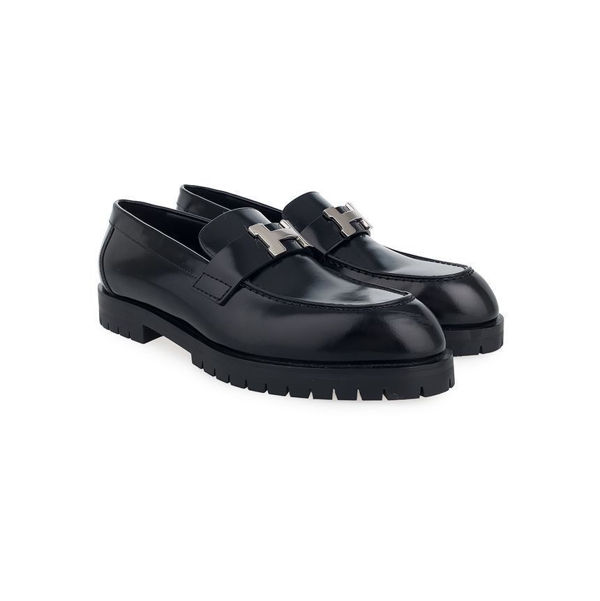 Hermes Black Calfskin Loafers Size 36 - 5HA0223