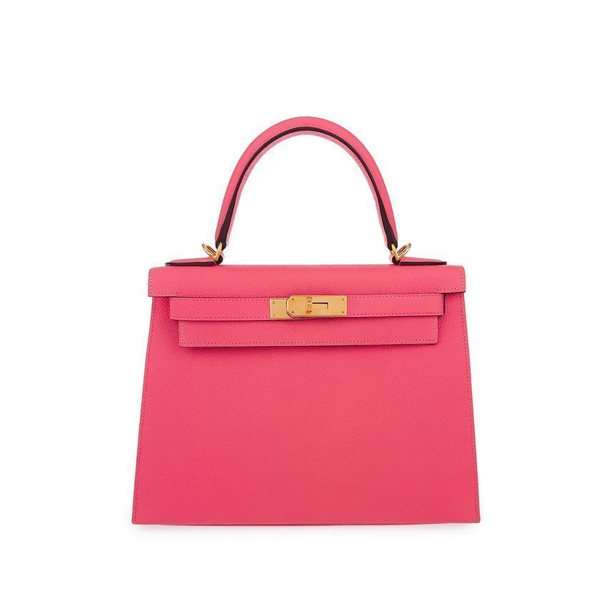 Hermes Rose Azalea Gold Trim Out Kelly 28 5HH0095
