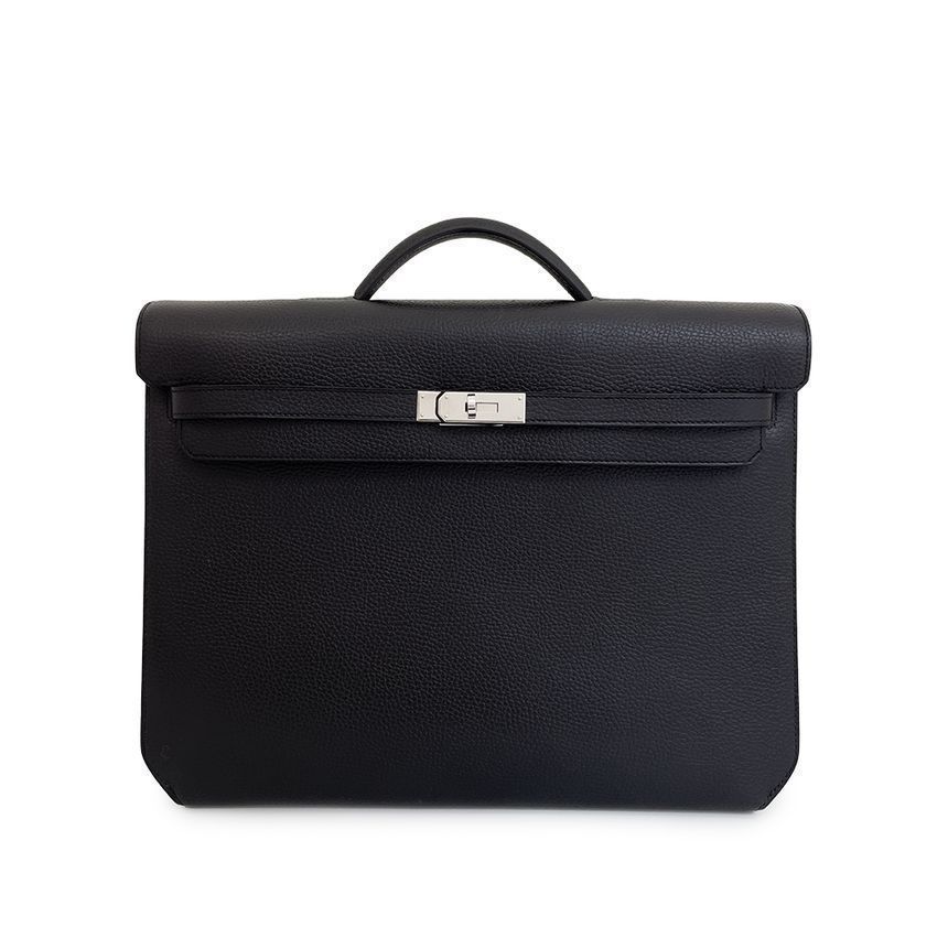 Hermes Black Epsom Kelly Depeche 36 with Stamp B 4HB0654