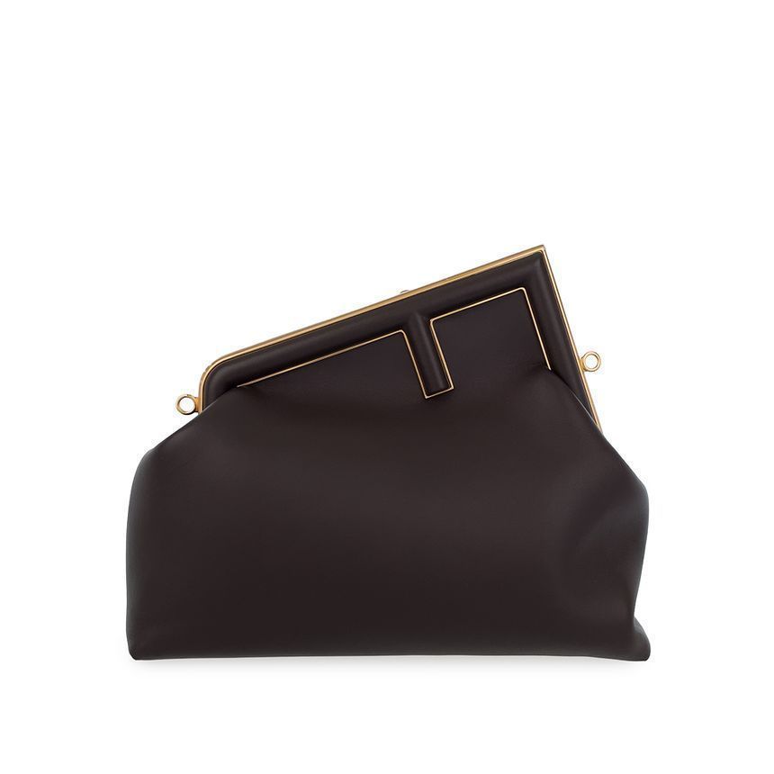 Fendi Medium Chocolat Gold First Bag 5ET0530