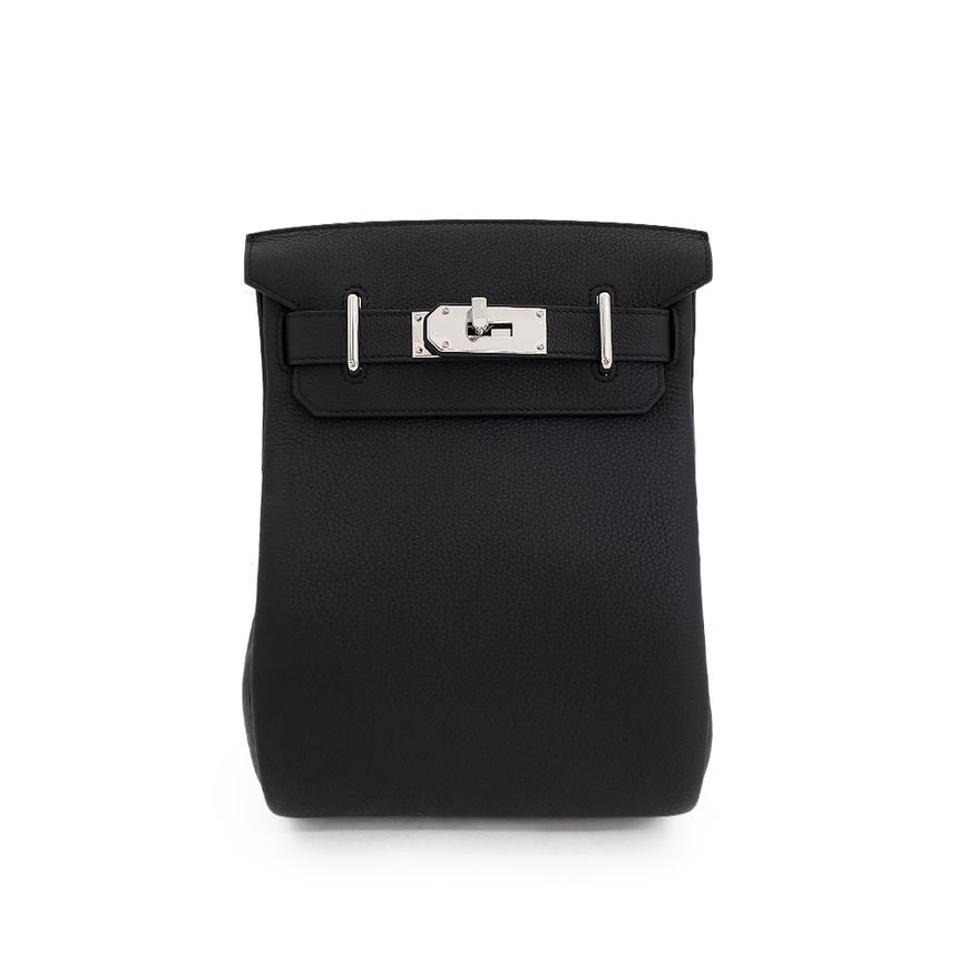 Hermes Black Epsom Leather PM Evelyne Bag 5HB0083