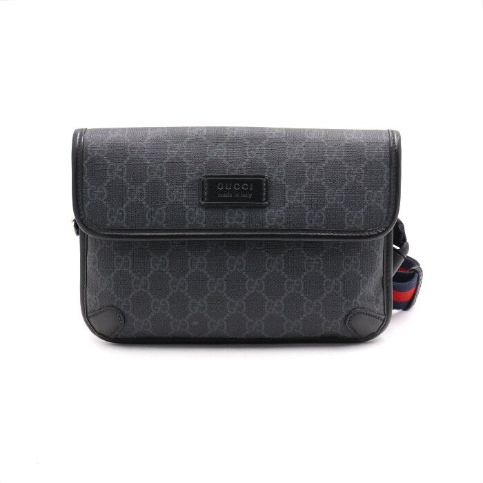 Gucci Supreme Canvas Black Men's Belt Bag and Shoulder Bag aa50581