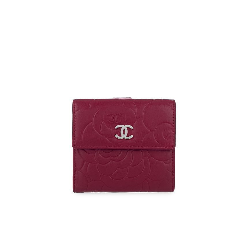 CHANEL Camellia Wallet Loose Yen Lambskin 5ET0495