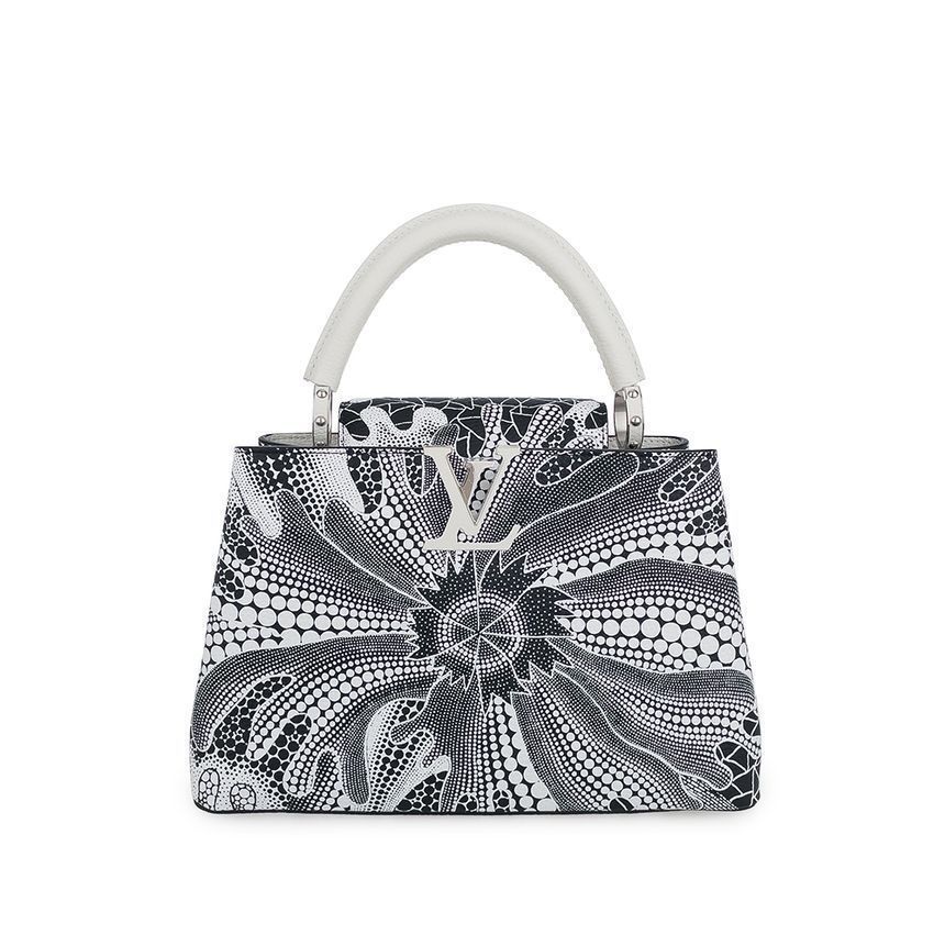 Louis Vuitton Yayoi Kusama Capucines MM Black/White Bag 5ET0427