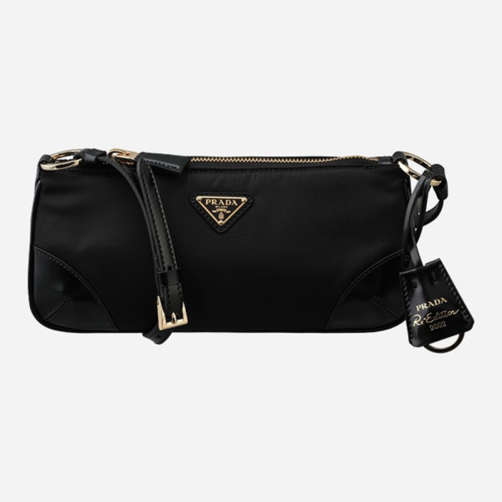 Prada Nylon Brushed Shoulder Bag 1BC201 R789 F0002