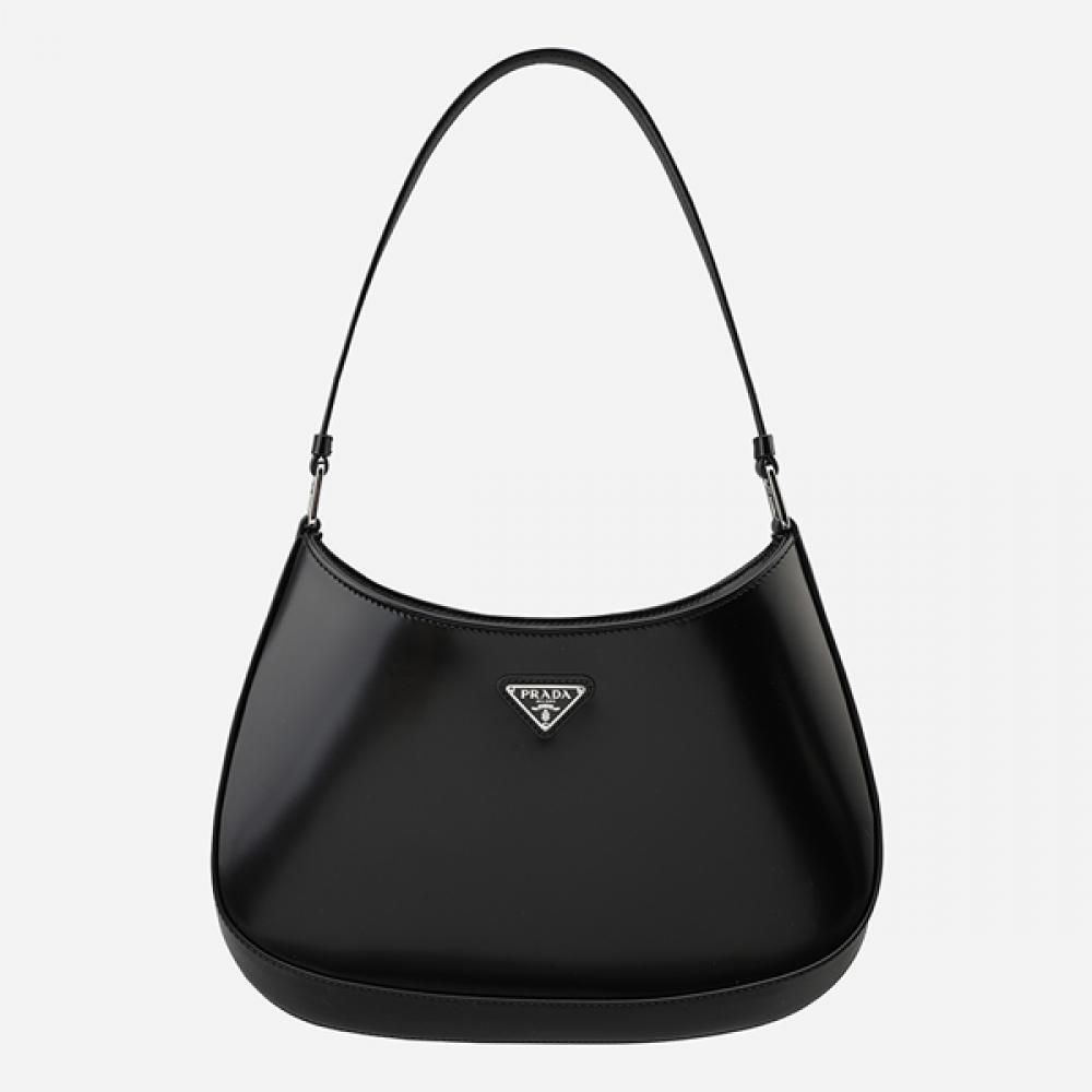 Prada Leather Shoulder Bag Black 1BC499 ZO6 F0002