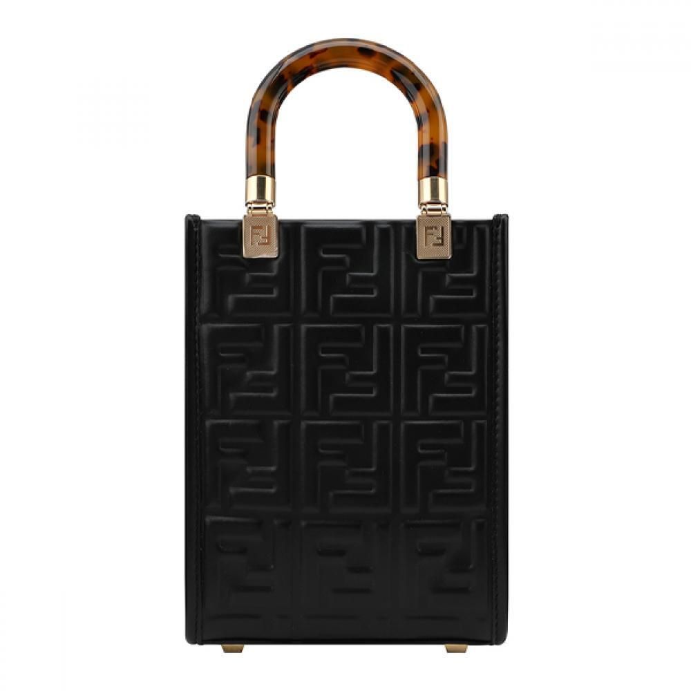 Fendi Mini Crossbody Bag Black 8BS051 AMCI F0KUR