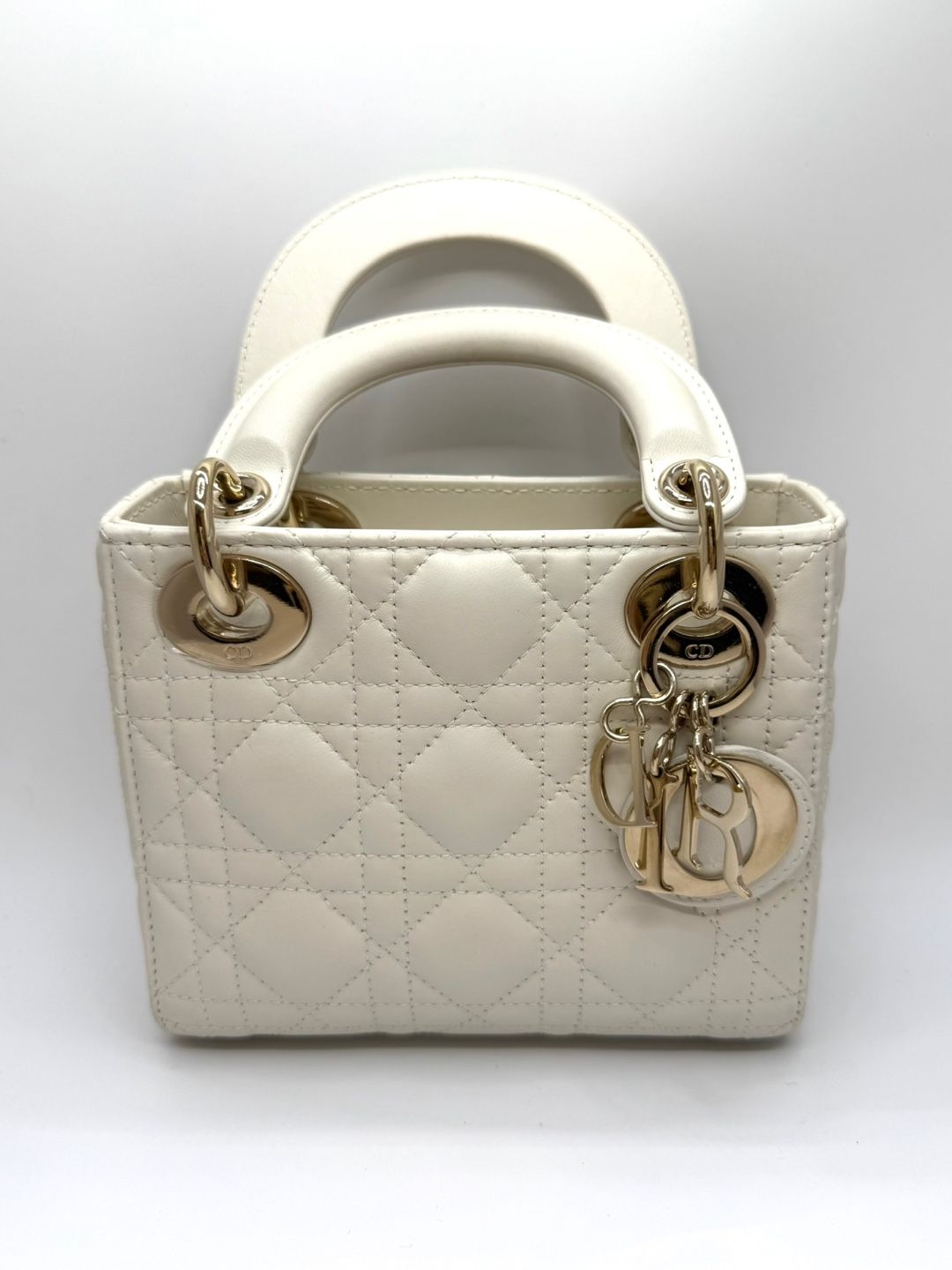 Dior Lady Mini White 24 Years (M0505) A+ Condition