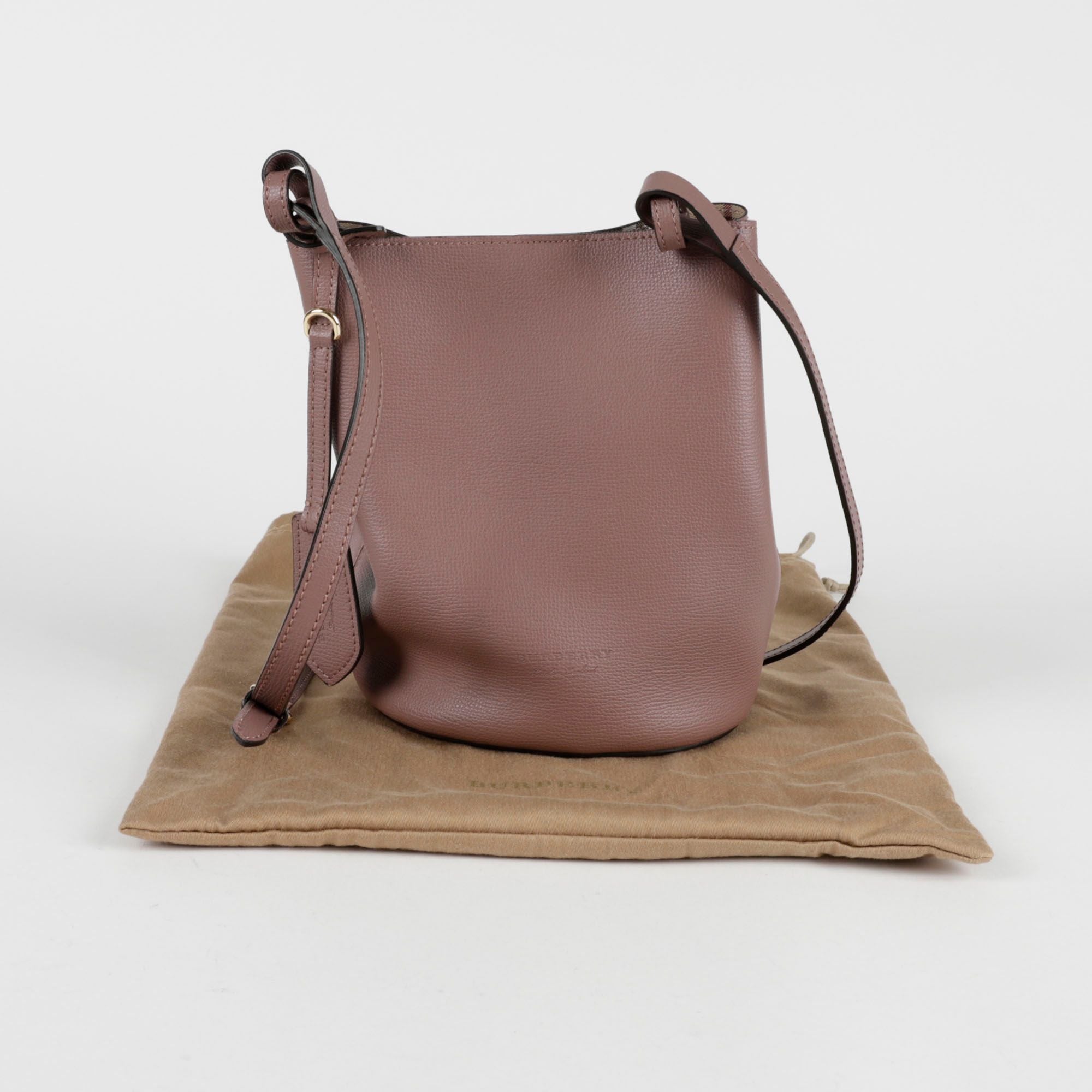 Burberry Check Long Bucket Shoulder Bag 4057152