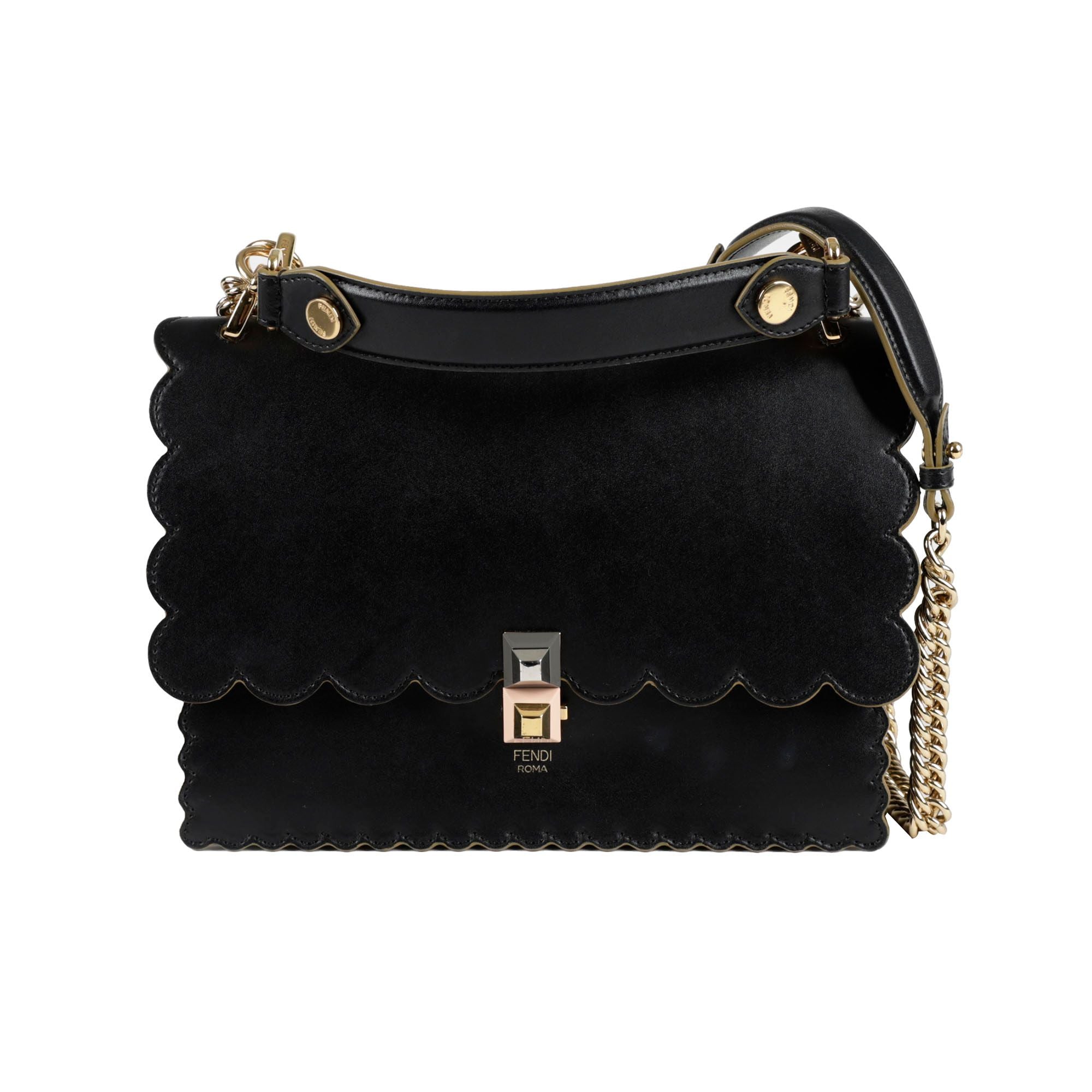 Fendi Canvas Eye Medium Tote Shoulder Bag 8BT283