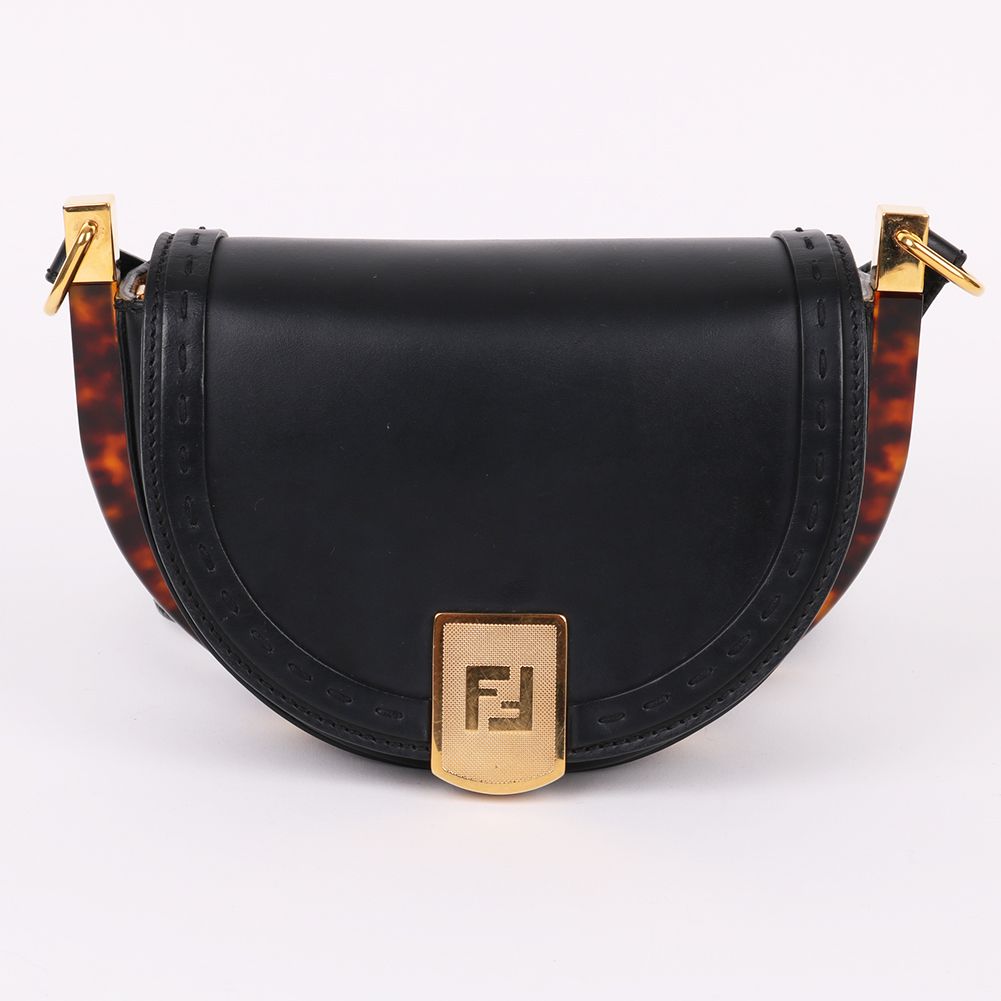 Fendi Mini Shoulder Bag with FF Logo Detail 8BT346