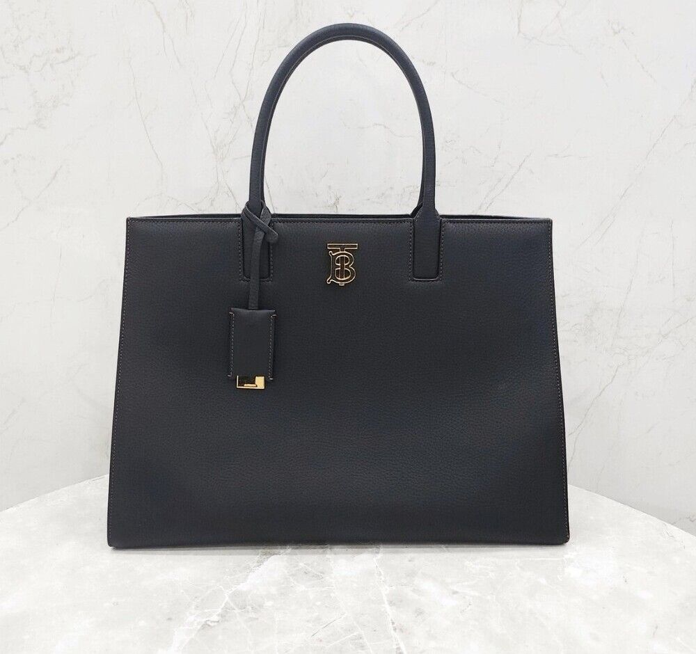Burberry Grey Leather Bag Medium 8049042