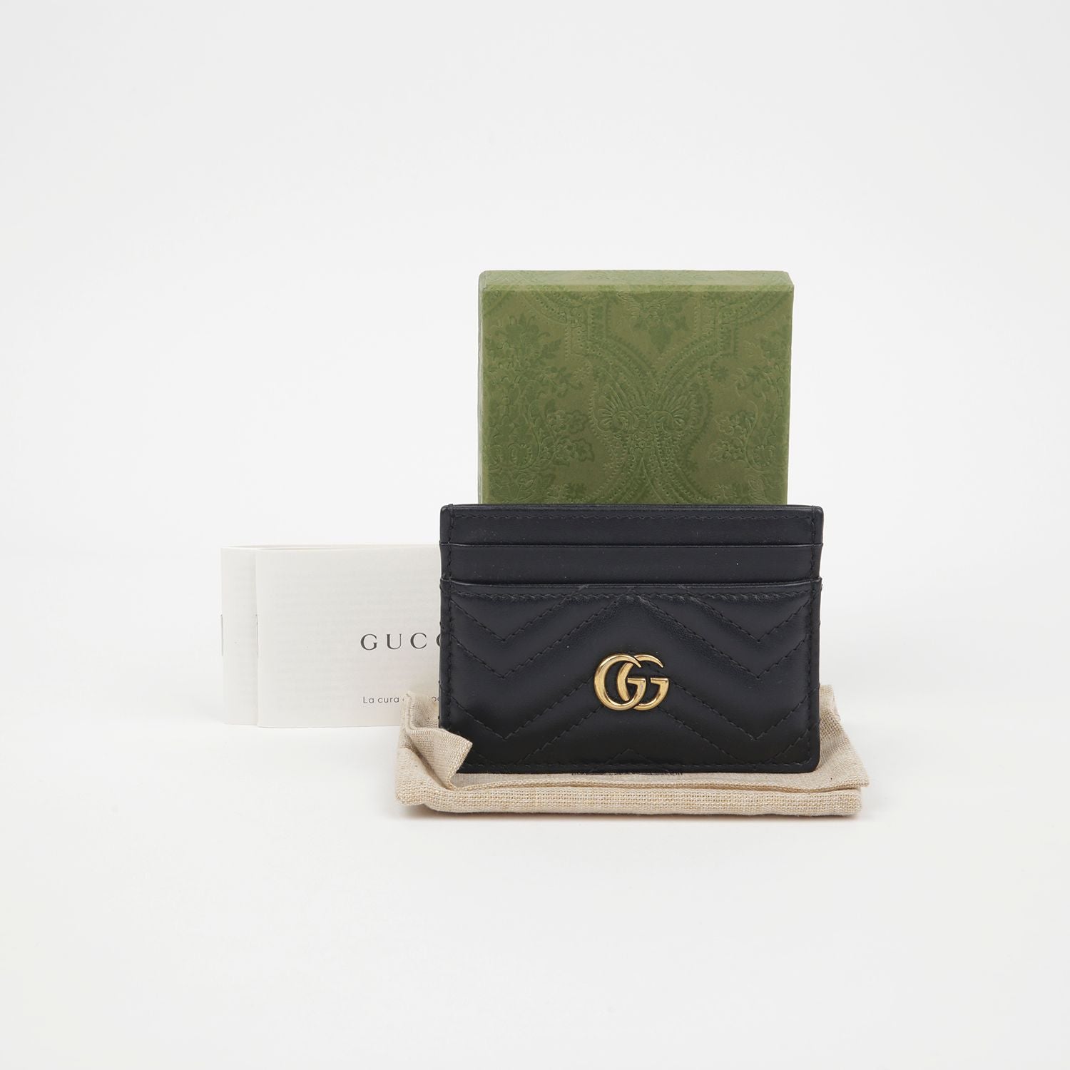 Gucci GG Monogram Card Case Wallet 443127