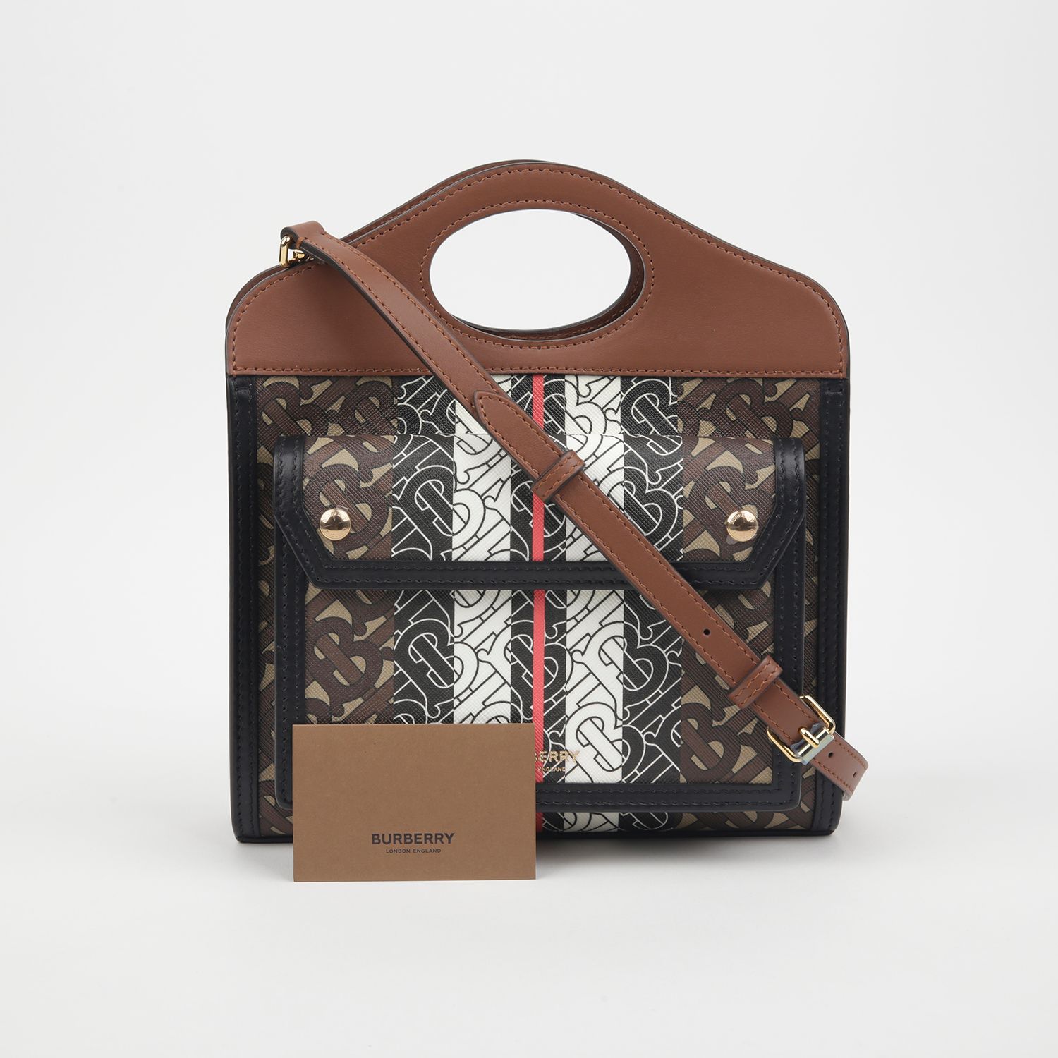 Burberry Pocket Mini Tote Shoulder Bag - 8019365