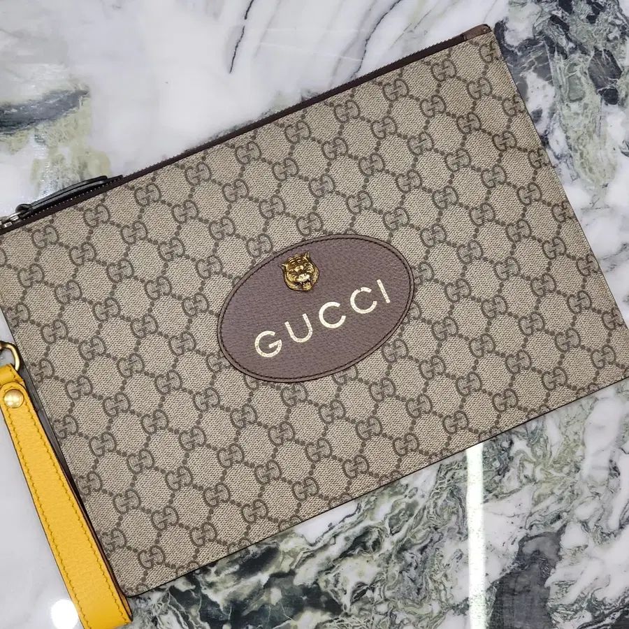 Gucci Supreme Jaguar Clutch - One Size [SKU: GG123]