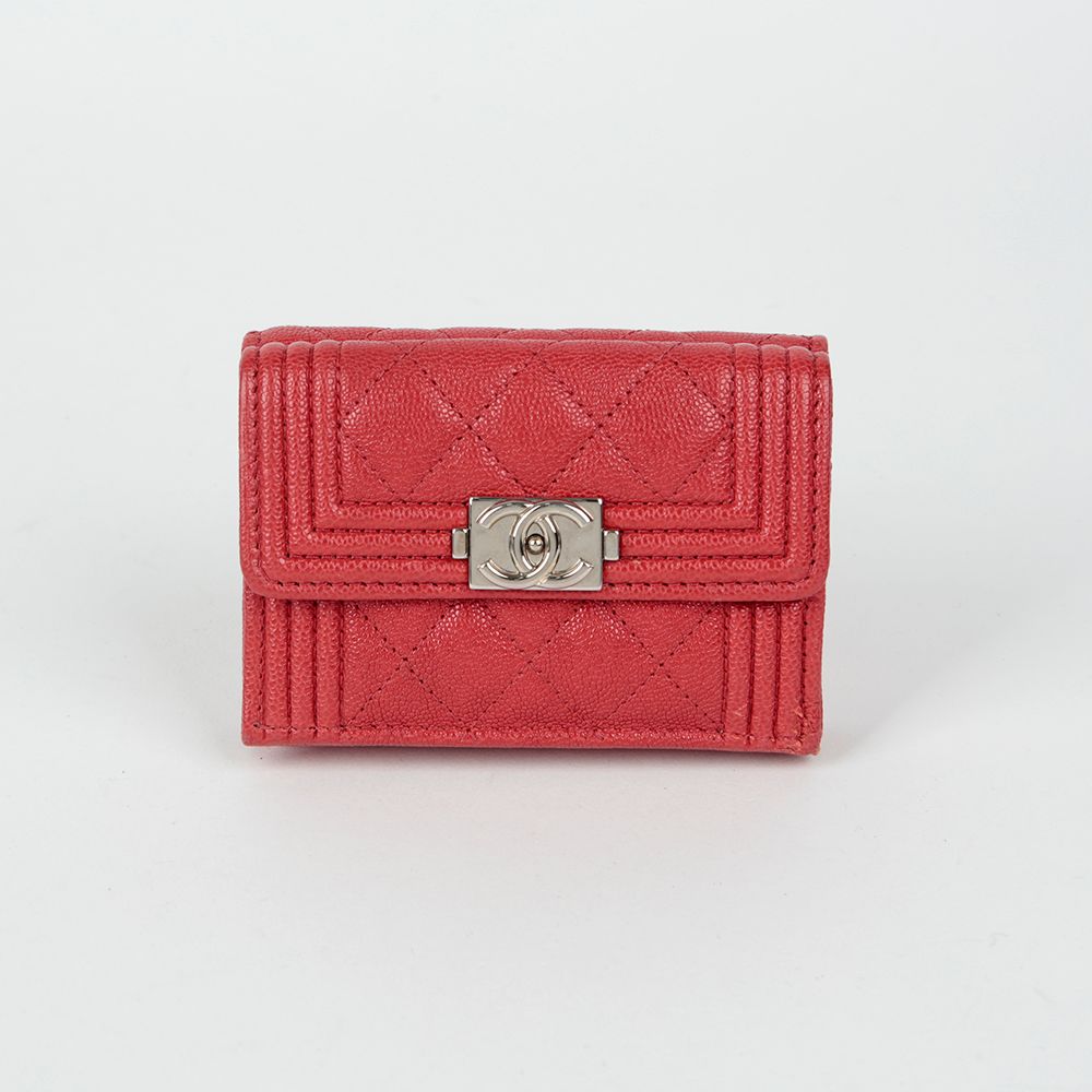CHANEL Caviar Double Wallet A84432