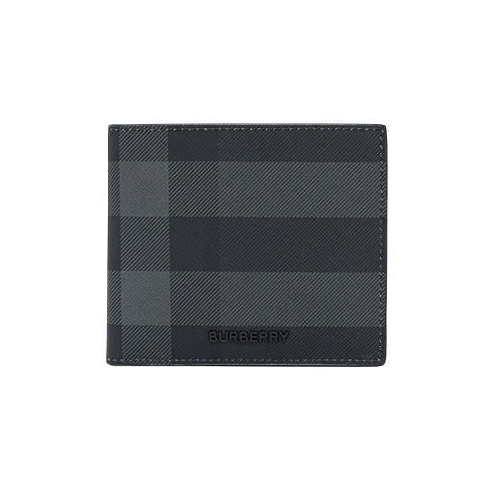 Burberry Check Wallet Charcoal 25SS 8070273