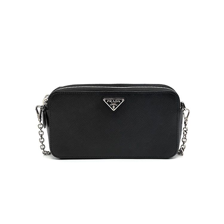 Prada Double Zip Chain Crossbody Bag (1DH010) L840088