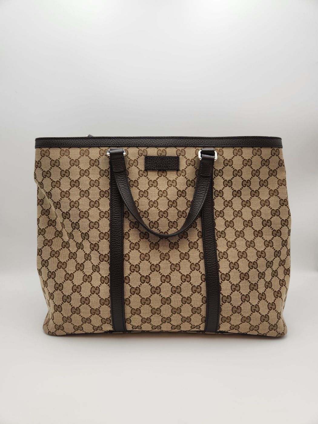 Gucci Supreme Canvas Tote Bag (449169) A Condition