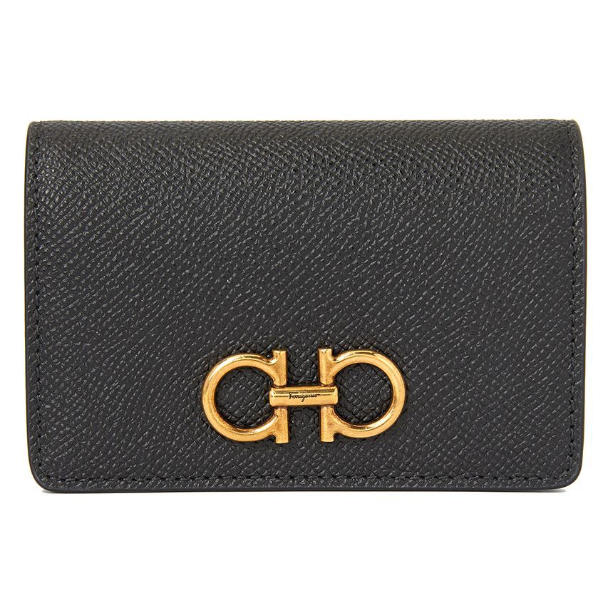 Salvatore Ferragamo Women's Card Wallet 22 0371 NERO 0755317