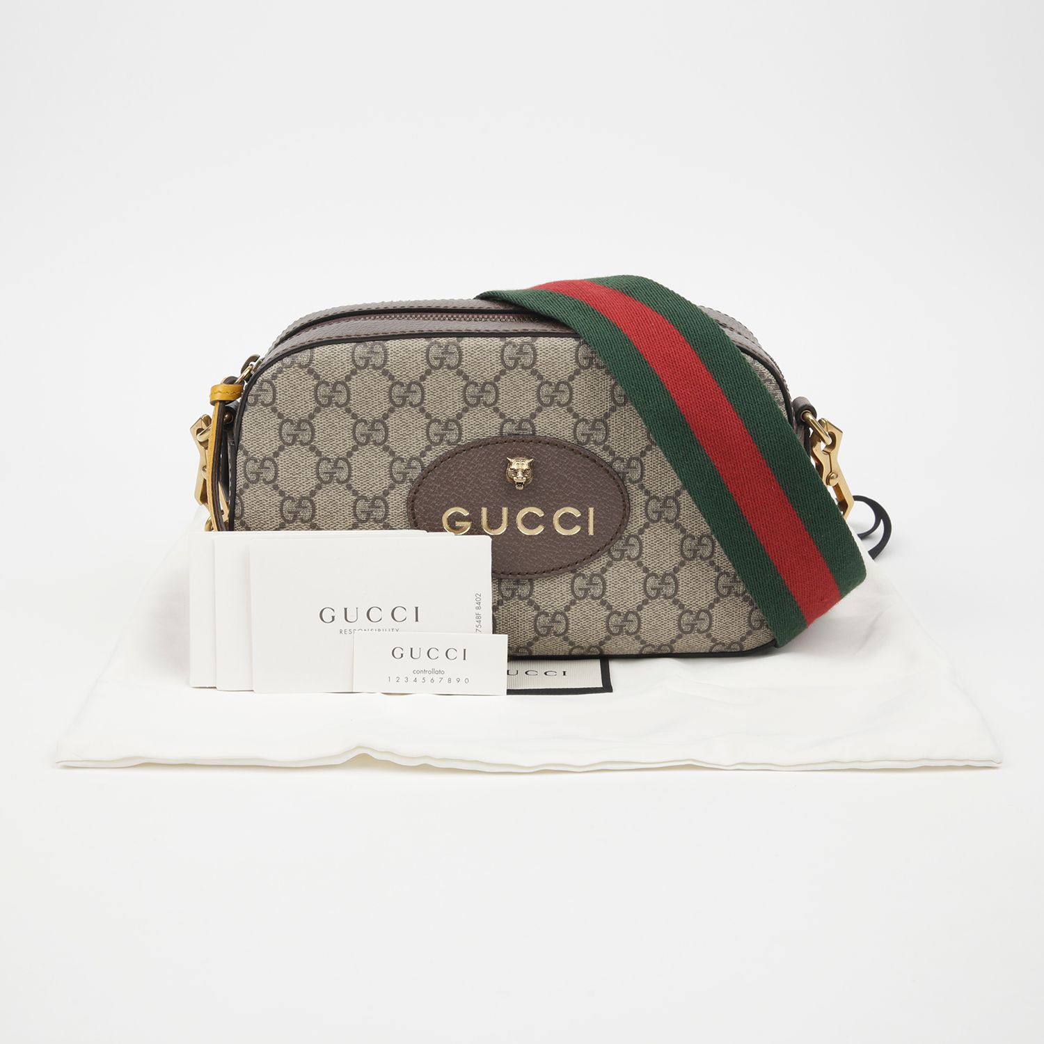 Gucci Vintage Messenger Shoulder Crossbody Bag 476466