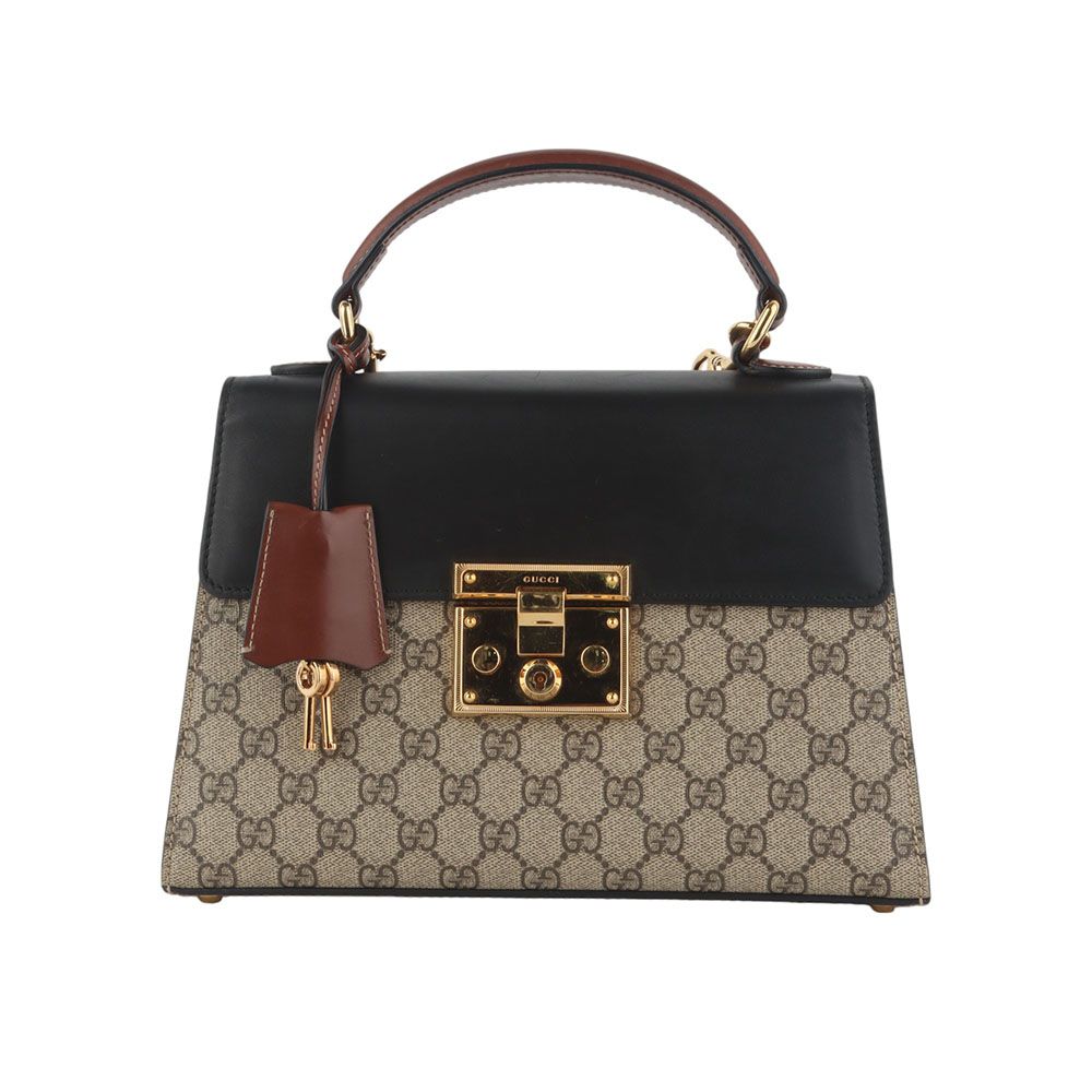 Gucci Supreme Paddle Lock Top Handle Shoulder Bag 34651Y