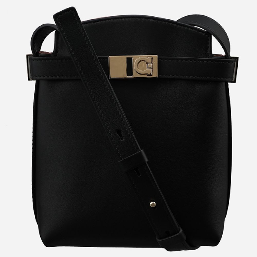 Salvatore Ferragamo Mini Crossbody Phone Holder Black 220650 770888