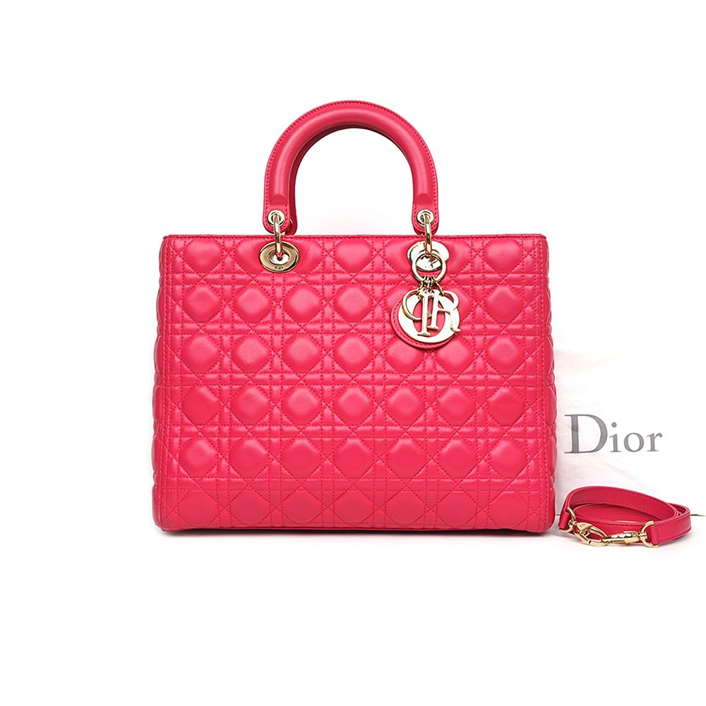 Dior Large Pink Ladybag SKU: One Size