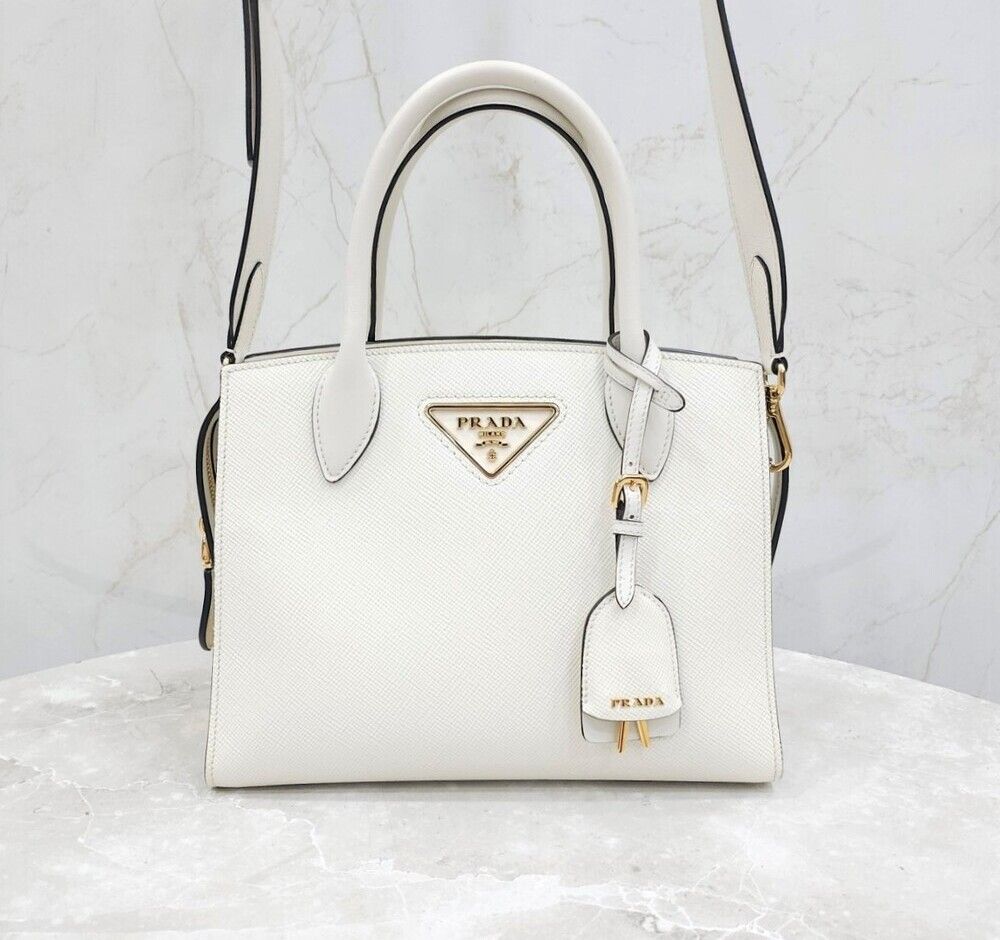 Prada Kristin Saffiano Top Handle Bag 1BA372