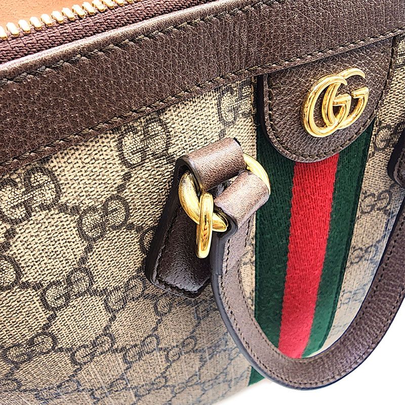 Gucci GG Ophidia Tote Shoulder Bag Medium Brown 524537