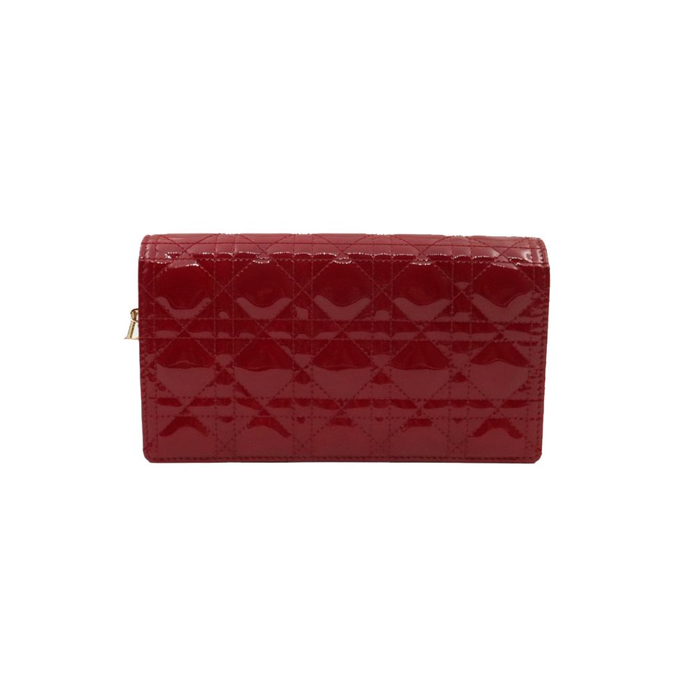 Dior Red Pleated Pouch (Crossbody) / S0204OVRB_M323