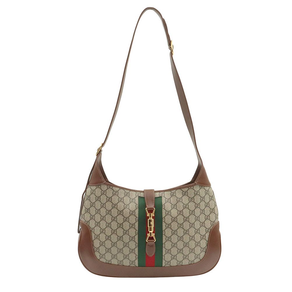 Gucci GG Supreme Canvas Chain Jackie 1961 Medium Shoulder Bag / 636710