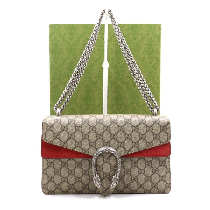 Gucci GG Supreme Canvas Dionysus Small Chain Shoulder Bag 400249