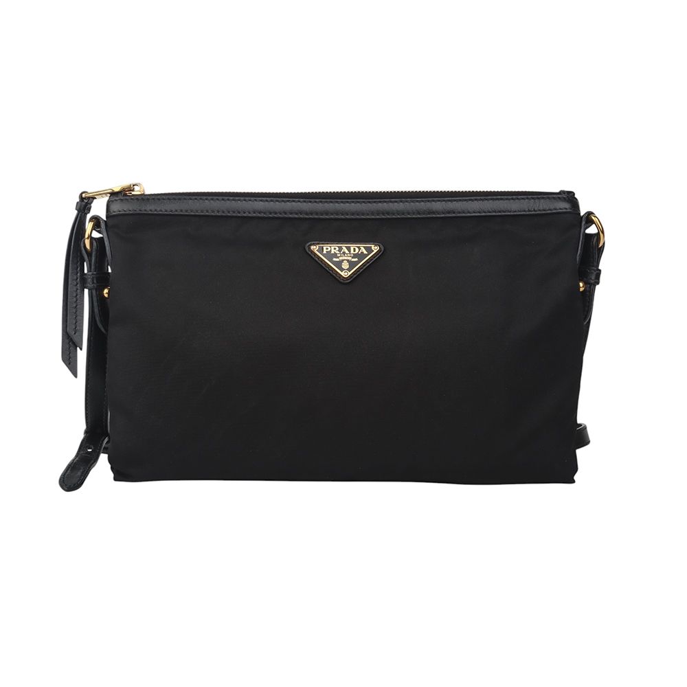 Prada Triangle Logo Crossbody Bag 1BH050 Gold 34786Y