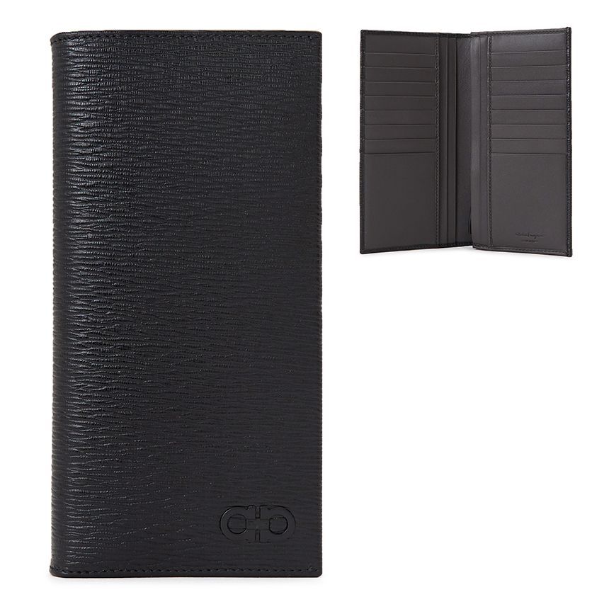 Salvatore Ferragamo Men's Long Wallet 66 A069 NERO 0733359