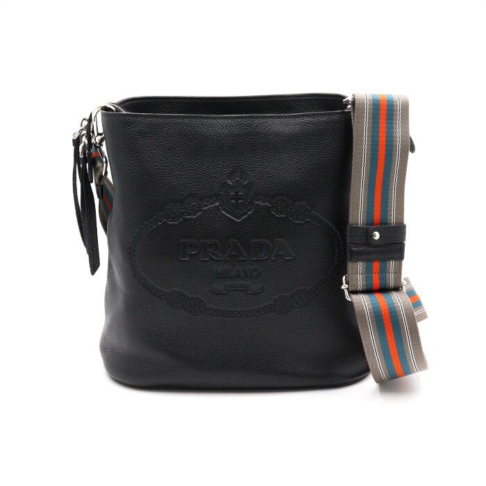 Prada Black Phoenix Bucket Shoulder Bag with Crossbody aa47867