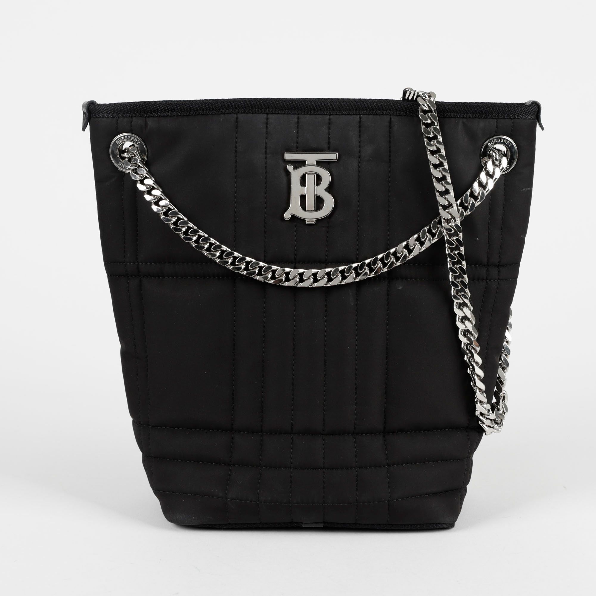 Burberry Quilted Rolla Small Bucket Shoulder Crossbody Bag 8059145